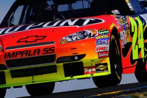 Jeff Gordon on the hills of Sonoma